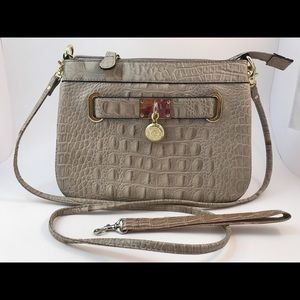 Anne Klein Faux Alligator Handbag
